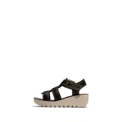 Abbildung von Fly London Damen YUDD236FLY Sandal, Black, 37 EU