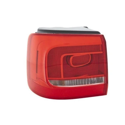 Abbildung von HELLA 2SD 010 468 091 Rückleuchte links äusserer Teil P21W, PY21W 12 weiß/rot mit Glühlampen Lampenträger VOLKSWAGEN: Touran I