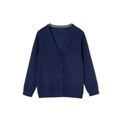 Abbildung von Vertbaudet Strickjacke für Kinder, Größe: 158/164, Marine