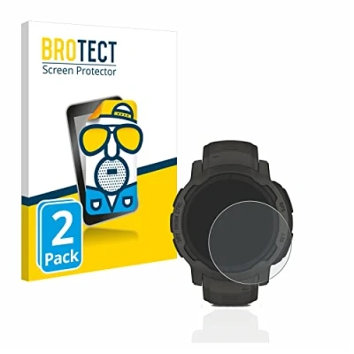 Abbildung von BROTECT Entspiegelungs Schutzfolie für Garmin Instinct 2 Solar (2 Stück) Matte Displayschutz Folie, Anti Reflex, Fingerprint
