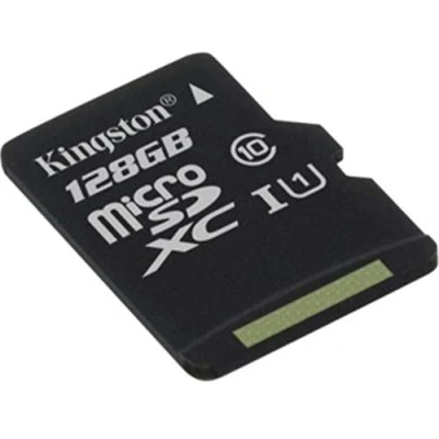Abbildung von Kingston SDCS/128GBSP MicroSD Canvas Select Geschwindigkeiten der Klasse 10 UHS I bis zu 80 MB/s Lesezugriff (Nur Karte) Erwecken Sie HD Videos zum Leben