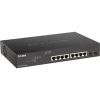 Abbildung von D Link DGS 1100 10MPV2/E, 10 Port Layer 2 Gigabit PoE Smart Switch (8 x 10/100/1000 Mbit/s BaseT Port, 130W Kapazität, SFP Metallgehäuse)