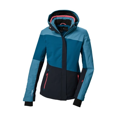 Abbildung von killtec Damen Skijacke/Funktionsjacke mit abzippbarer Kapuze und Schneefang KSW 67 WMN SKI JCKT, ocean, 36, 41961 000