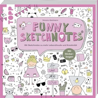 Abbildung von Funny Sketchnotes: Mit Sketchnotes zu mehr Lebensfreude und Kreativität. Sticker Bogen