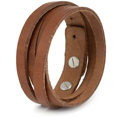 Abbildung von Simaru Lederarmband Anpassbar, Armband aus Premium Leder Made in Germany, Jede Größe möglich