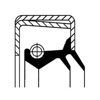 Abbildung von Wellendichtring, Differential CORTECO 01026648B