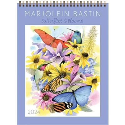 Abbildung von Marjolein Bastin 2024 Calendar: Butterflies &amp; Blooms