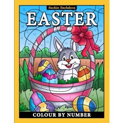 Abbildung von Easter Colour by Number: Coloring Book for Kids ages 4 8