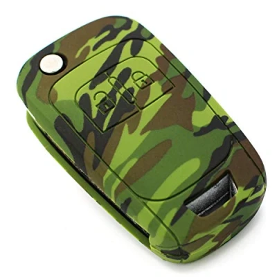 Abbildung von Schlüssel Hülle OE für 2 Tasten Auto Silikon Cover von Finest Folia (Camouflage)