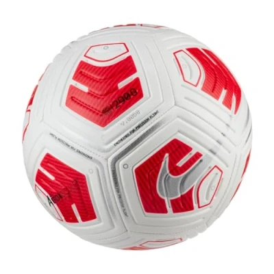 Abbildung von Nike, Strike Team 290G, Fußball, Weiß/Hell Purpurrot/Silber, 5, Unisex Adult.