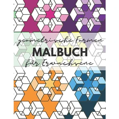 Abbildung von Geometrische Formen Malbuch für Erwachsene: färben und kreieren, Entspannung.