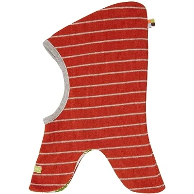 Abbildung von loud + proud Wende MIT Ringellook Kopftuch für Kinder, Größe: 74/80, Rot