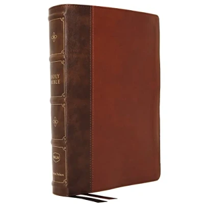 Abbildung von NKJV, Large Print Verse by Reference Bible, Maclaren Series, Leathersoft, Brown, Comfort Print: Holy New King James Version