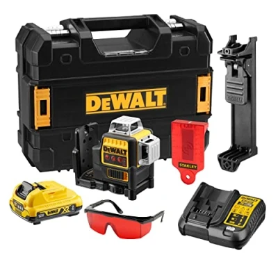 Abbildung von DeWALT DCE089D1R, 15 m, 0,3 mm/m, 4, 20 Bezugs /Punktpegel, Schwarz, Gelb