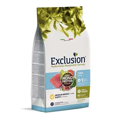 Abbildung von Exclusion Mediterraneo Noble Grain Puppy Thunfisch medium 12 kg
