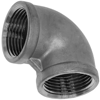 Abbildung von Winkel 90 Grad mit Innengewinde 3/4 Zoll IG Gewinde Fitting aus Edelstahl(V4A)