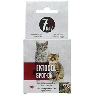 Abbildung von 7Pets Zeckenschutzmittel Ektosol Spot on für Katzen 10 ml