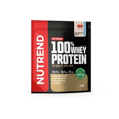Abbildung von Nutrend 100% Whey Protein Powder Muscle Building and Recovery With Glutamine Amino Acids, 1000g White Chocolate Coconut