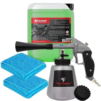 Abbildung von Brestol Tornador Universal Set, Black Z 020RS Reinigungspistole Auto Reinigungsmittel (5 St. Beseitigt Flecken Hochwirksam und Materialschonend)