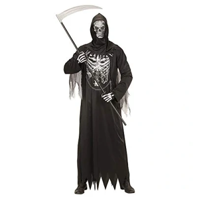 Abbildung von Widmann S.r.l. Vampir Kostüm Sensenmann &#039;Grim Reaper&#039; mit Skelett Druck