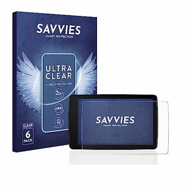 Abbildung von Savvies 6 Stück Schutzfolie für BMW Motorrad Navigator VI Displayschutz Folie Ultra Transparent