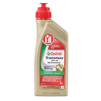 Abbildung von CASTROL ATF DEX III MULTIVEHICLE 154EE8 Automatikgetriebeöl 1 Rot TOYOTA: Avensis II Limousine, Kombi, BMW: X1, 5 Touring