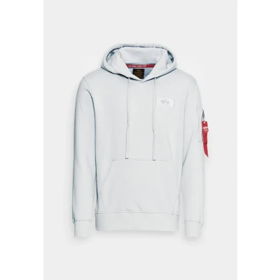 Abbildung von ALPHA INDUSTRIES Back Print Hoody Kapuzensweat für Herren Pastel Grey