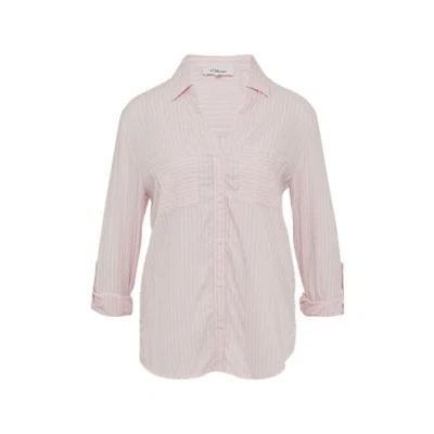 Abbildung von s.Oliver RAYÉ À Poches PLAQUÉES Hemdbluse, Damen, Größe: 38, Zartrosa