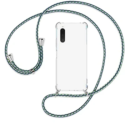 Abbildung von mtb more energy® Handykette kompatibel mit Sony Xperia 10 IV (6.0&#039;&#039;) Maritim Smartphone Hülle zum Umhängen Anti Shock Full TPU Case