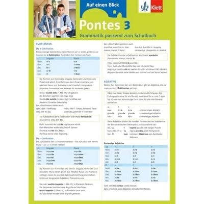 Abbildung von Pontes 3 Auf einen Blick: Grammatik passend zum Schulbuch