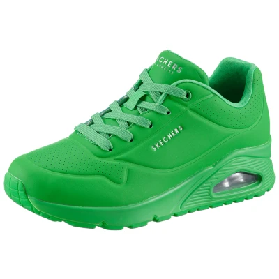Abbildung von Skechers Sport UNO Sneaker low, Damen, Größe: 35, Green durabuck / mesh Schuhe