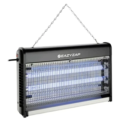 Abbildung von Eazyzap FD497 Energieeffizienter LED Fliegen und Insektenvernichter 100m² Reichweite Eco Lampen: 2 x 7 Watt Ersatzbirne AJ637