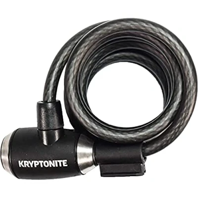 Abbildung von Kryptonite Unisex Erwachsene Kryptoflex Schlösser, Schwarz, 180 cm