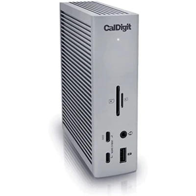 Abbildung von TS4 (0,8 m) Thunderbolt Station 4 18 Anschlüsse, 98 W Laden, 3 x (40 Gbit/s), USB C (10 5 A DisplayPort 1.4, 2,5 GbE, SD und microSD UHS II.
