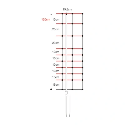 Abbildung von Schafnetz/Schafzaun Horinetz High Energy 120 cm/50 m (Doppelspitze)