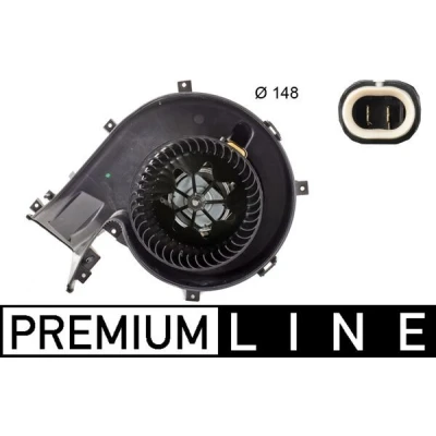 Abbildung von MAHLE ORIGINAL AB 163 000P Innenraumgebläse für Fahrzeuge mit Klimaautomatik, Klimaanlage Linkslenker OPEL: Vectra C Limousine