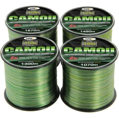 Abbildung von NGT Spool of Camo Line 0,28mm 12lb (1490m) Monofile Schnur