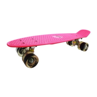 Abbildung von Ridge PB 27 Pink Clear Skateboard, Pink/Clear, 69 cm