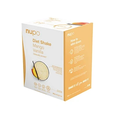 Abbildung von NUPO® Diät shakes zum abnehmen Glutenfrei [Mango Vanille 12 Portionen] Abnehm Shake für Frauen &amp; Männer Pulver Trinkmahlzeit Mahlzeitenersatz Slim