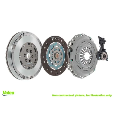 Abbildung von VALEO 837585 Kupplungssatz mit Zweimassenschwungrad, Zentralausrücker Schraubensatz 258mm FORD: Transit Mk7 Kastenwagen