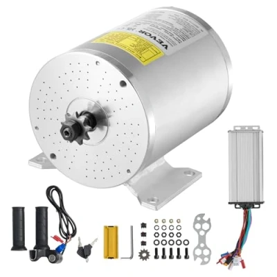 Abbildung von VEVOR 2kW Bürstenloser Gleichstrommotor 48V 4300U/min Elektromotor Controller