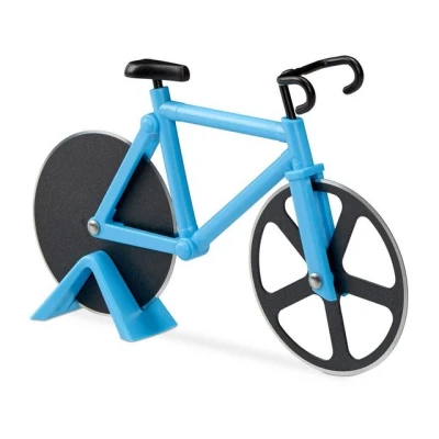 Abbildung von relaxdays Pizzaschneider Fahrrad Pizzaschneider, Blau