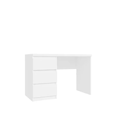 Abbildung von Forte Net 106 Schreibtisch mit 3 Schubladen, Holzwerkstoff, weiß matt, B x H T: 108 72,5 50 cm