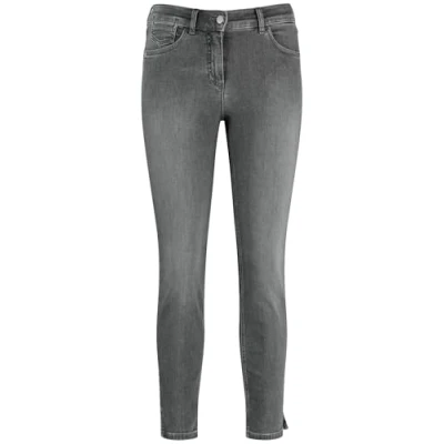 Abbildung von Gerry Weber Cropped Jeans Slim Fit, Damen, Größe: 38, Grey denim mit use