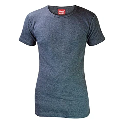 Abbildung von HEAT HOLDERS Herren Thermo Innenfleece Outdoor Kurzarm Unterhemd (Large (41 43&quot; Chest), Charcoal)