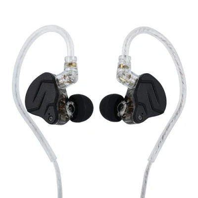 Abbildung von LINSOUL KZ ZSN PRO X Dual Treiber 1BA+1DD Hybrid Metall Ohrhörer HiFi in Ear Monitor mit abnehmbares versenktes 2Pin Kabel (Ohne Mikrofon, Schwarz)