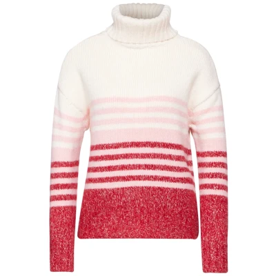 Abbildung von Street One Gestreifter Strickpullover, Damen, Größe: 40, Rosa