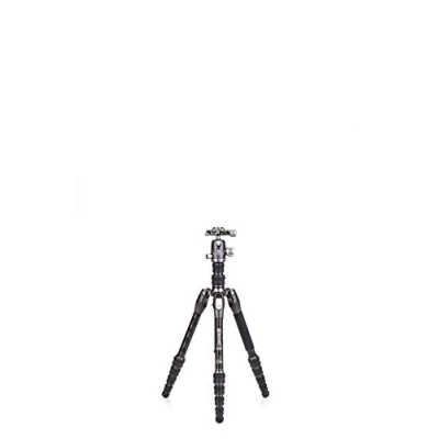 Abbildung von Benro Carbon Fibre Zero Series Tripod/Monopod with VX20 Ballhead, 5 Leg Sections, Twist Locks, Padded Carrying Case (FRHN05CVX20) Max Height 139.5 cm