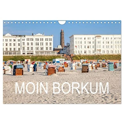 Abbildung von Moin Borkum (Wandkalender 2025 DIN A4 quer), CALVENDO Monatskalender