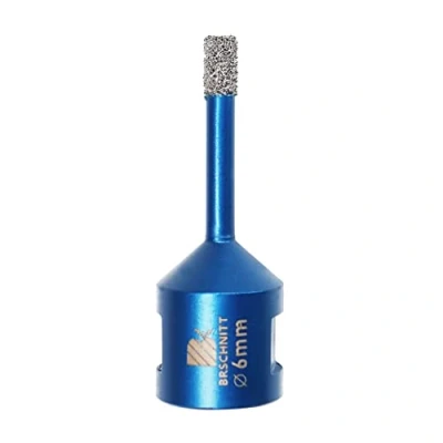 Abbildung von Diamant Fliesenbohrer 6mm M14 Diamantbohrer Lochsäge für Fliesen Porzellan Keramik Marmor Granit Bohrungen, Winkelschleifer